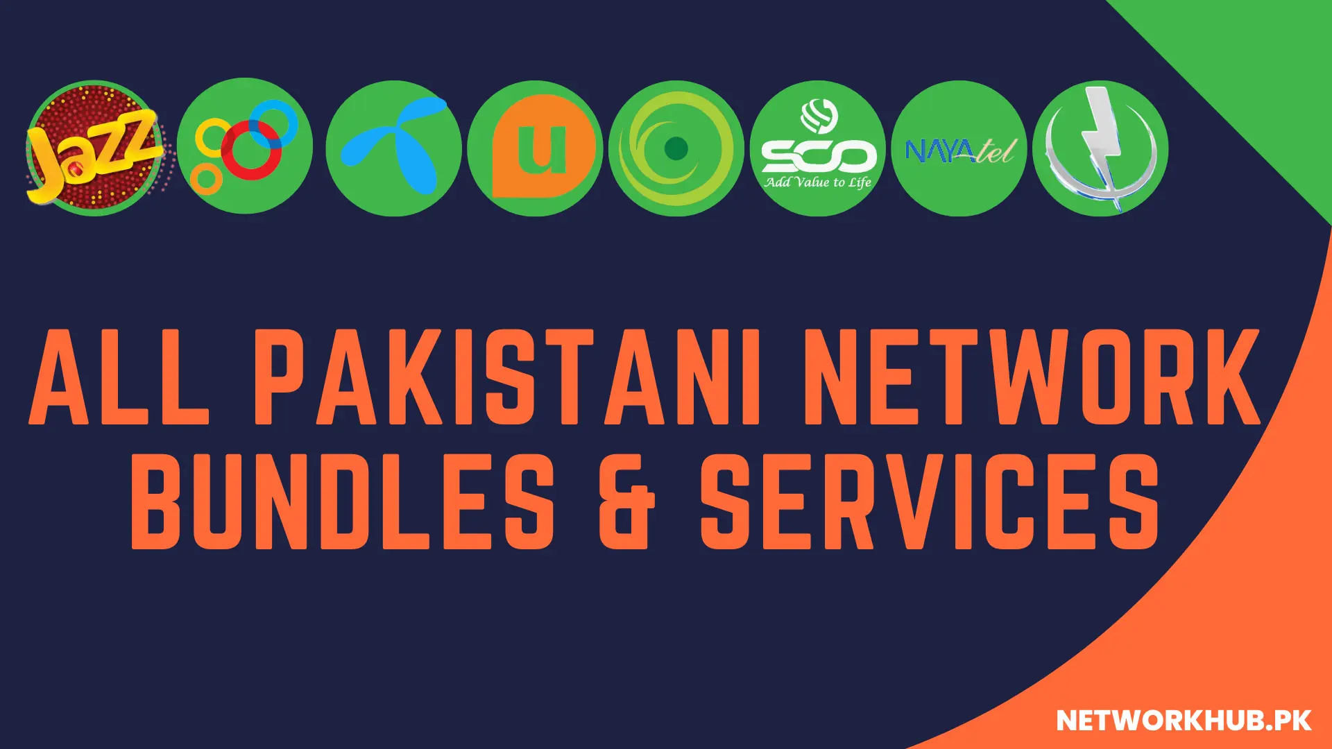 All Pakistan Network Packages, bundles & Services With Internet Speed Test.